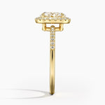 Cambria Halo Diamond Ring Yellow Gold 18k Oval Engagement Ring