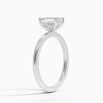 Sydney Perfect Fit Hidden Halo Diamond Ring Platinum Emerald Engagement Ring
