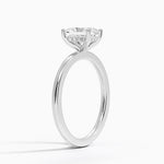 Sydney Perfect Fit Hidden Halo Diamond Ring Platinum Radiant Engagement Ring