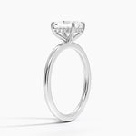 Audrey Perfect Fit Hidden Halo 1.4mm Diamond Ring Platinum Radiant Engagement Ring