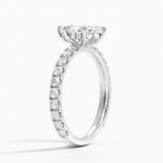 Grand Perfect Fit Three-Quarter Diamond Ring Platinum Marquise Engagement Ring
