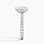 Grand Perfect Fit Three-Quarter Diamond Ring Platinum Pear Engagement Ring
