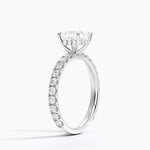 Grand Perfect Fit Three-Quarter Diamond Ring Platinum Princess Engagement Ring