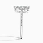 Luxe Kalina Hidden Halo Diamond Ring Platinum Marquise Engagement Ring