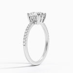 Luxe Kalina Hidden Halo Diamond Ring Platinum Princess Engagement Ring
