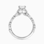 Olivetta Double Row Diamond Ring (2 1/2 ct. tw.) Platinum Asscher Engagement Ring
