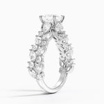 Olivetta Double Row Diamond Ring (2 1/2 ct. tw.) Platinum Princess Engagement Ring
