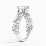 Olivetta Double Row Diamond Ring (2 1/2 ct. tw.) Platinum Radiant Engagement Ring