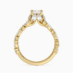 Olivetta Double Row Diamond Ring (2 1/2 ct. tw.) Yellow Gold 18k Radiant Engagement Ring