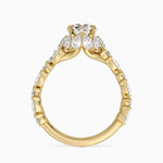 Olivetta Double Row Diamond Ring (2 1/2 ct. tw.) Yellow Gold 18k Round Engagement Ring