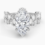 Olivetta Double Row Diamond Ring (2 1/2 ct. tw.) Platinum Marquise Engagement Ring