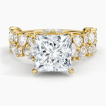 Olivetta Double Row Diamond Ring (2 1/2 ct. tw.) Yellow Gold 18k Princess Engagement Ring