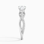 Garland Diamond Ring Platinum Cushion Engagement Ring