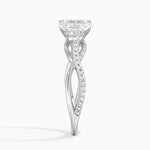 Garland Diamond Ring Platinum Emerald Engagement Ring