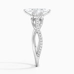 Garland Diamond Ring Platinum Marquise Engagement Ring
