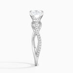Garland Diamond Ring Platinum Princess Engagement Ring