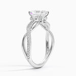 Garland Diamond Ring Platinum Radiant Engagement Ring