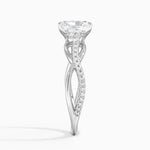 Garland Diamond Ring Platinum Radiant Engagement Ring