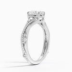 Begonia Vine Diamond Ring (1/4 ct. tw.) Platinum Oval Engagement Ring
