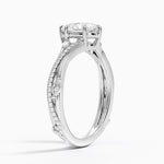 Begonia Vine Diamond Ring (1/4 ct. tw.) Platinum Pear Engagement Ring