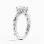 Begonia Vine Diamond Ring (1/4 ct. tw.) Platinum Radiant Engagement Ring