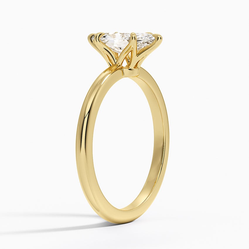 Esme 1.8mm Ring Yellow Gold 18k Marquise Engagement Ring