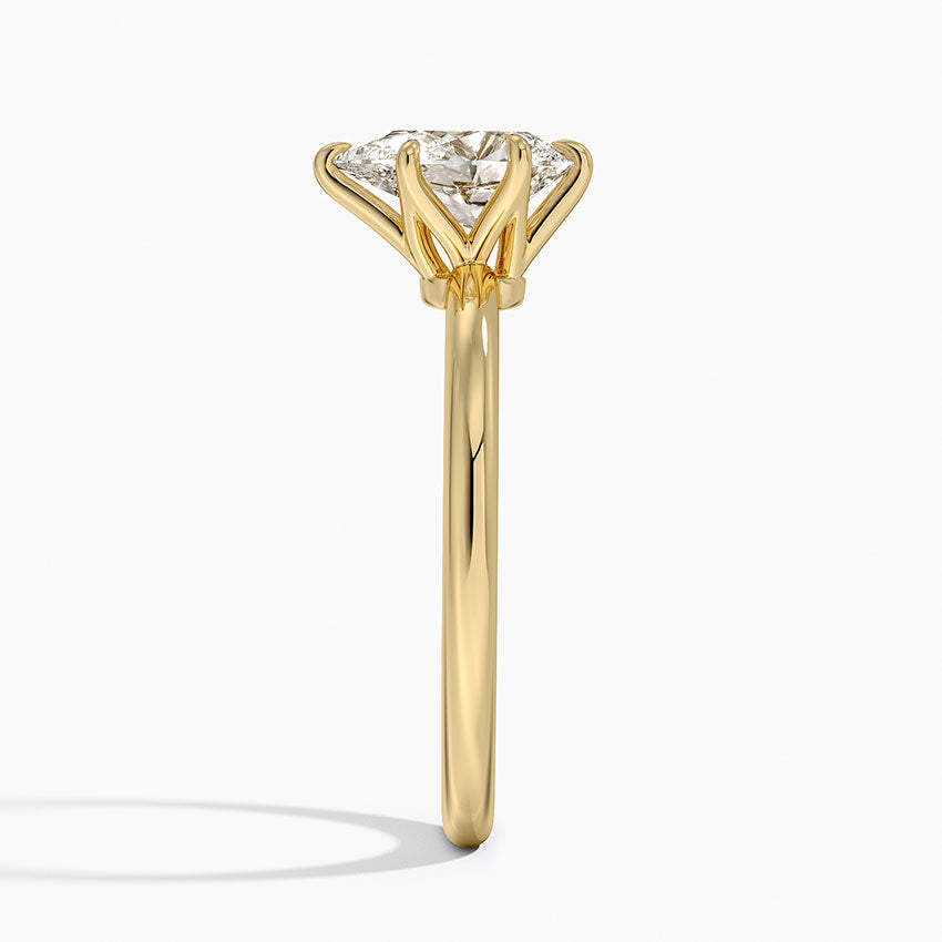 Esme 1.8mm Ring Yellow Gold 18k Princess Engagement Ring