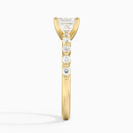 Marseille Half Coverage Diamond Ring (1/4 ct. tw.) Yellow Gold 18k Asscher Engagement Ring