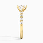 Marseille Half Coverage Diamond Ring (1/4 ct. tw.) Yellow Gold 18k Heart Engagement Ring