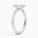 Marseille Half Coverage Diamond Ring (1/4 ct. tw.) Platinum Marquise Engagement Ring