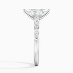 Marseille Half Coverage Diamond Ring (1/4 ct. tw.) Platinum Marquise Engagement Ring