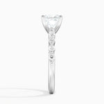 Marseille Half Coverage Diamond Ring (1/4 ct. tw.) Platinum Princess Engagement Ring
