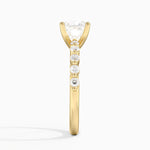 Marseille Half Coverage Diamond Ring (1/4 ct. tw.) Yellow Gold 18k Princess Engagement Ring