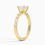 Marseille Half Coverage Diamond Ring (1/4 ct. tw.) Yellow Gold 18k Round Engagement Ring