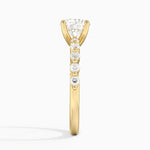 Marseille Half Coverage Diamond Ring (1/4 ct. tw.) Yellow Gold 18k Round Engagement Ring