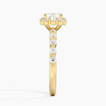Marseille Halo Diamond Ring (1/2 ct. tw.) Yellow Gold 18k Cushion Engagement Ring