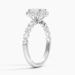 Marseille Halo Diamond Ring (1/2 ct. tw.) Platinum Oval Engagement Ring
