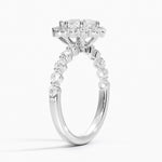 Marseille Halo Diamond Ring (1/2 ct. tw.) Platinum Pear Engagement Ring