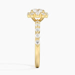 Marseille Halo Diamond Ring (1/2 ct. tw.) Yellow Gold 18k Round Engagement Ring