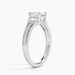 Tressa Split Shank Diamond Ring Platinum Asscher Engagement Ring