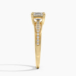 Tressa Split Shank Diamond Ring Yellow Gold 18k Asscher Engagement Ring