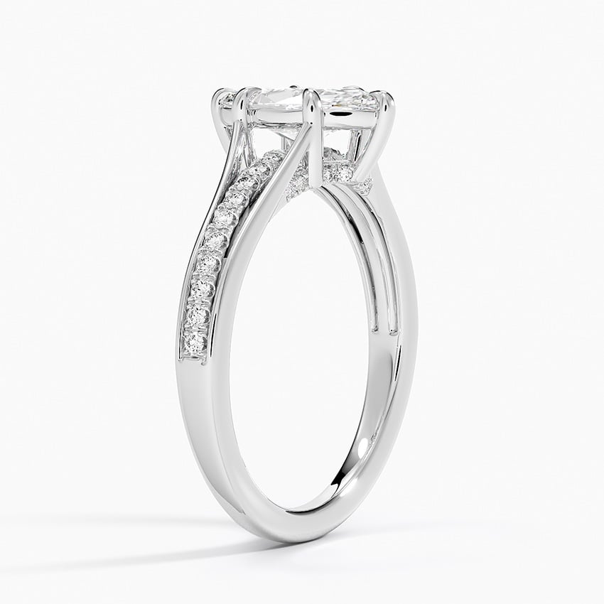 Tressa Split Shank Diamond Ring Platinum Marquise Engagement Ring
