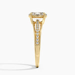 Tressa Split Shank Diamond Ring Yellow Gold 18k Oval Engagement Ring