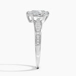 Tressa Split Shank Diamond Ring Platinum Pear Engagement Ring