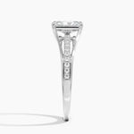 Tressa Split Shank Diamond Ring Platinum Radiant Engagement Ring