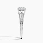 Tressa Split Shank Diamond Ring Platinum Round Engagement Ring