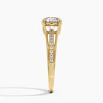 Tressa Split Shank Diamond Ring Yellow Gold 18k Round Engagement Ring