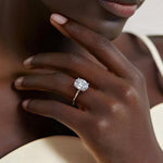 Platinum Adorned Mixed Metal Diamond Ring Engagement Ring Setting