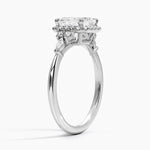 Nadia Halo Diamond Ring (1/4 ct. tw.) Platinum Asscher Engagement Ring