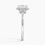 Nadia Halo Diamond Ring (1/4 ct. tw.) Platinum Asscher Engagement Ring
